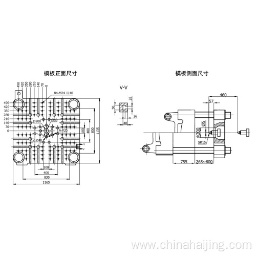 Support plastic Injection molding Machine